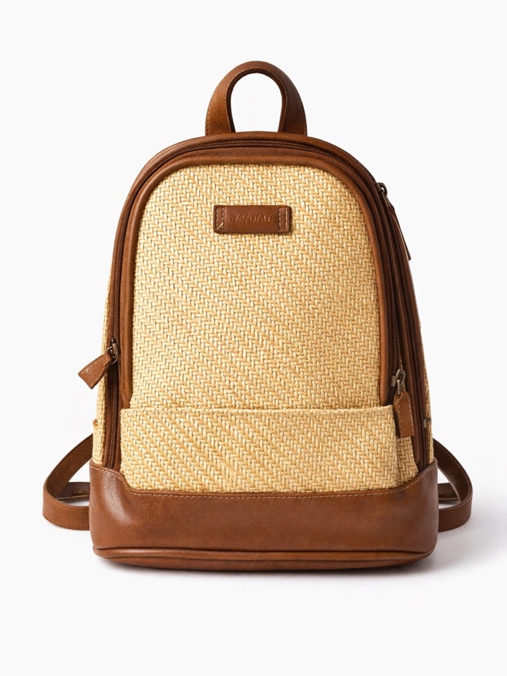 Straw Mini Backpack | Summer Aesthetic | Neutral Vacation Bag